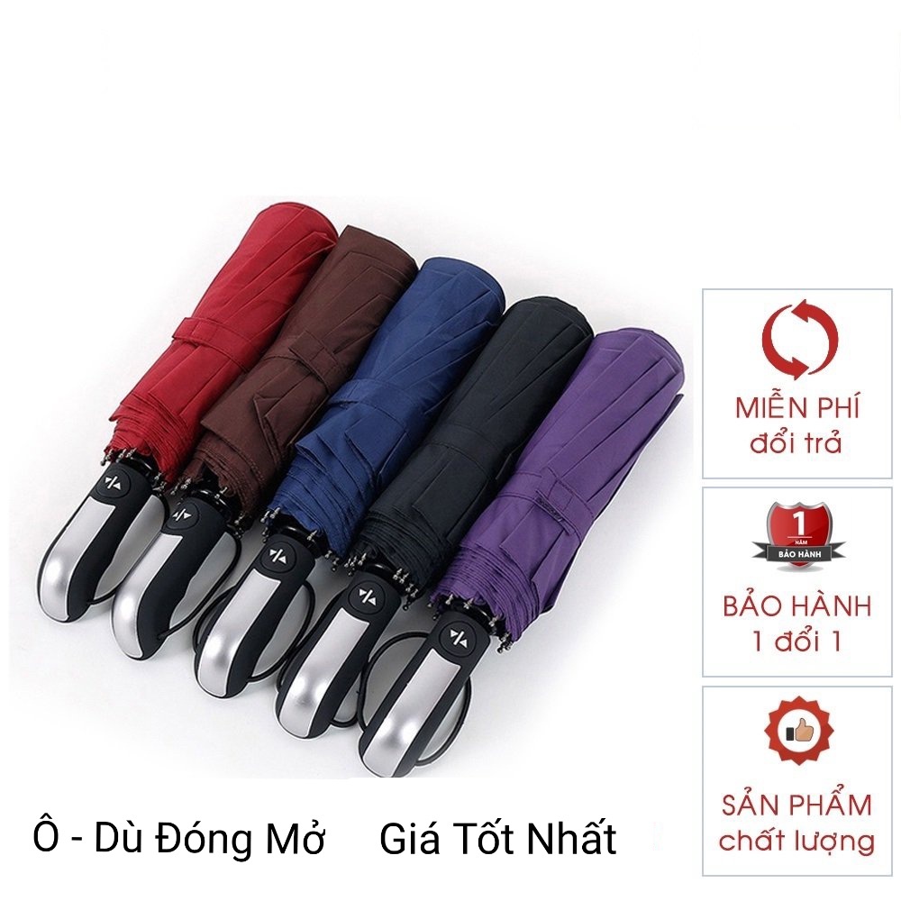 Ô dù tự động gấp mở 2 chiều chất lượng cao, che mưa nắng chống tia UV bảo vệ sức khỏe nút tắt mở tự động cao cấp