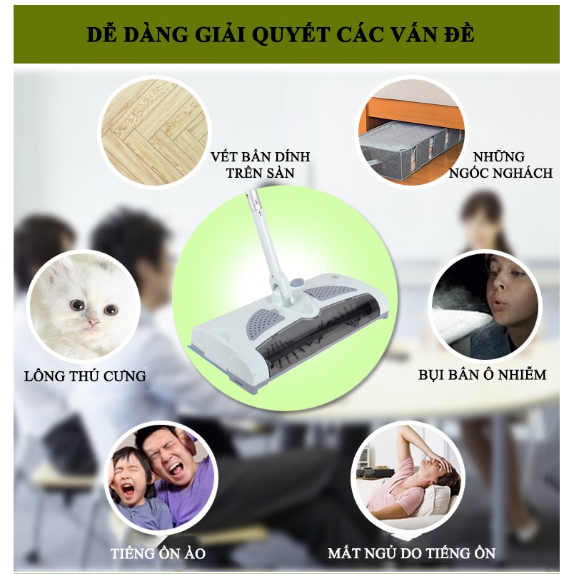 Máy hút bụi, chổi lau nhà hút bụi sạc điện không dây tiện dụng 3 trong 1 Bảo hành 12 tháng lỗi 1 đổi 1 trong 7 ngày