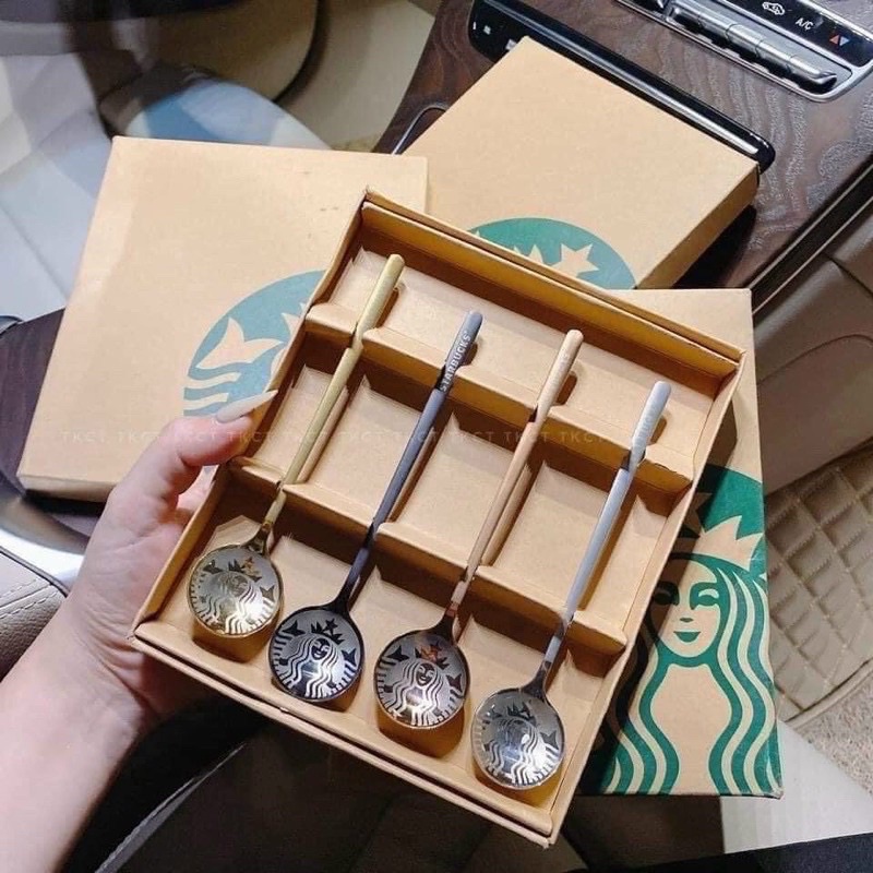 SET 4 MUỖNG STAR. BUCKRẺ VÔ ĐỊCHHÀNG XUẤT DƯ CHUẨN ĐÉT