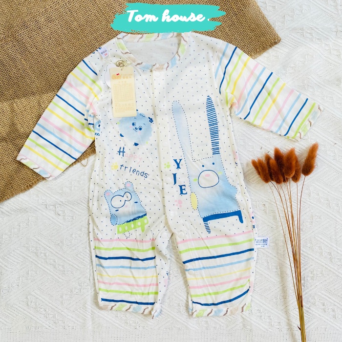 Sleepsuit Dài Tay Xuất Nhật Mỏng Mát Cho Bé Nằm Điều Hòa - Bảng 2 - Size 59 - 90 𝟏𝟒𝐁𝐃𝐃