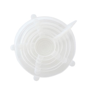 Sét 6 nắp đậy thức ăn bằng silicone
