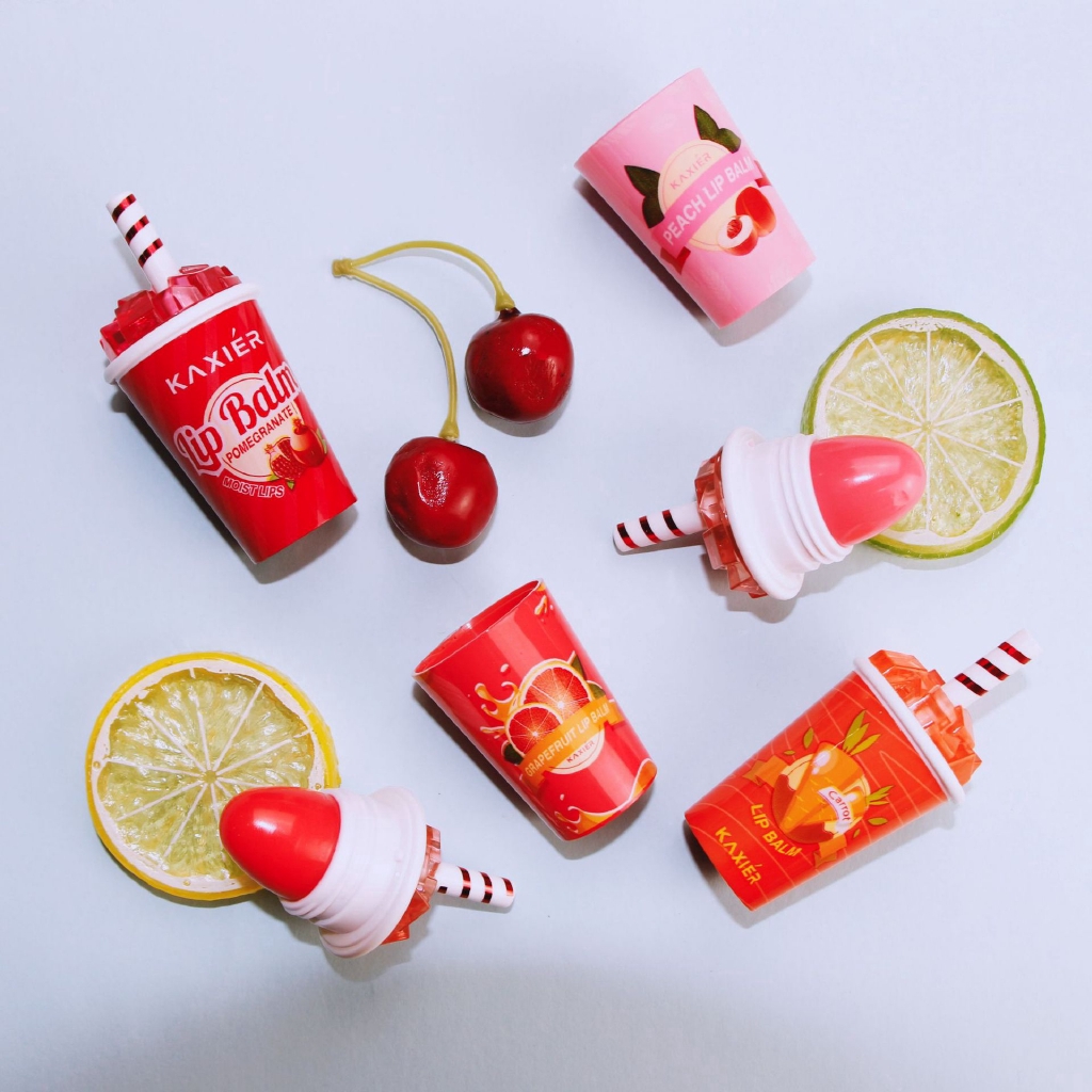 [Hàng mới về] Son dưỡng môi thiết kế hình cây kem 4 màu thay đổi theo nhiệt độ