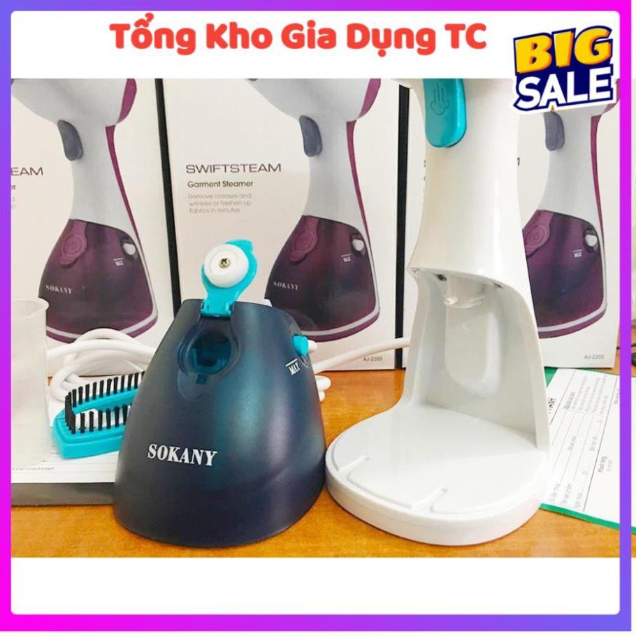 Bàn là hơi nước cầm tay bàn ủi hơi nước cầm tay Sokany AJ2205 công suất 1200W