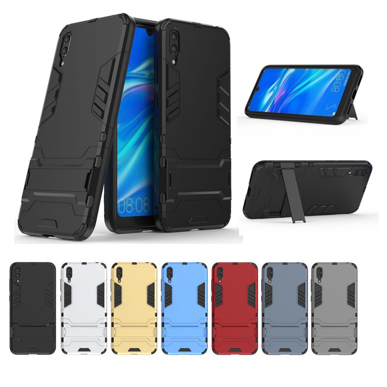 Ốp lưng Huawei Y7 Pro 2019 - Ốp lưng chống sốc Iron Man 2 lớp bảo vệ - bo viền máy