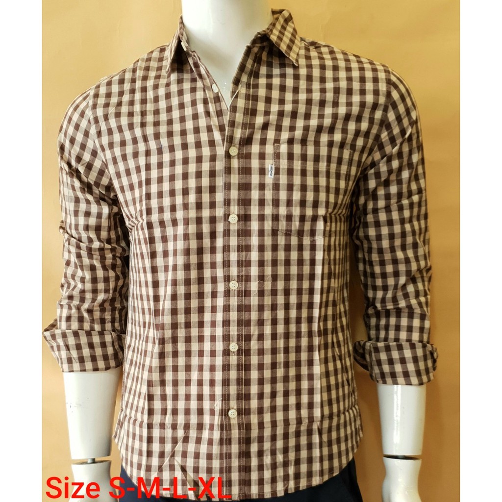 Áo sơ mi nam sọc caro nhỏ xanh | BigBuy360 - bigbuy360.vn