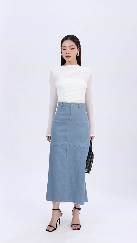 Áo Thun 𝐂𝐂𝐇𝐀𝐓 Lưới Xếp Vai Dáng Ôm Chất Vải Cao Cấp Mềm Mịn Co Giãn 4 Chiều 23TDC2013OT | BigBuy360 - bigbuy360.vn