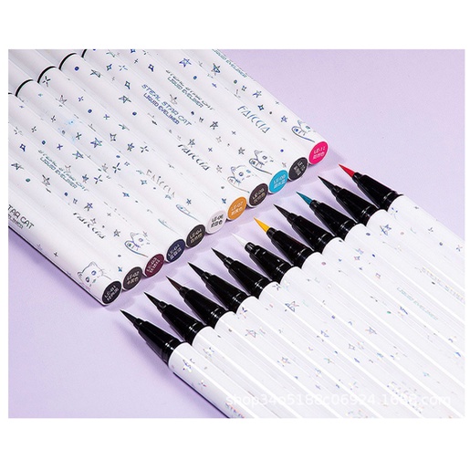 Bút Kẻ Mắt Nước Nhiều Màu Faiccia Đầu Mảnh Siêu Bền Steal Star Cat Nội Địa Trung | BigBuy360 - bigbuy360.vn