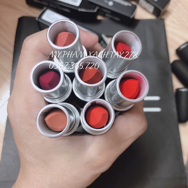 [Son MAC KÈM BILL] - Son MAC Powder Kiss Lipstick Màu 305 Burning Love - ĐỎ TÍM MẬN