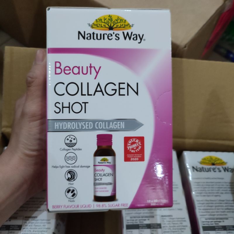 Beauty Collagen Shot Dạng Nước, collagen uống Hộp 10 Chai x 50ml  Úc