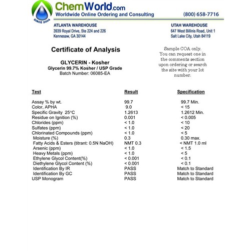 [1000g] Glycerin Thực Vật nguyên chất nhập khẩu | BigBuy360 - bigbuy360.vn