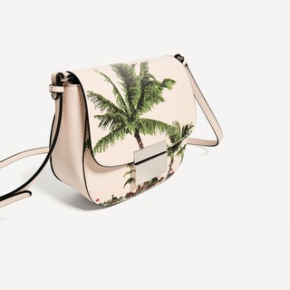 Túi đeo chéo nữ ZARA cây dừa