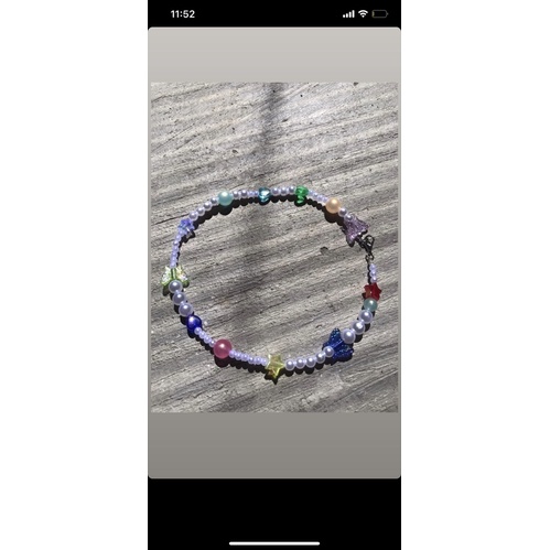 Dây chuyền hạt cườm mix nhiều charm