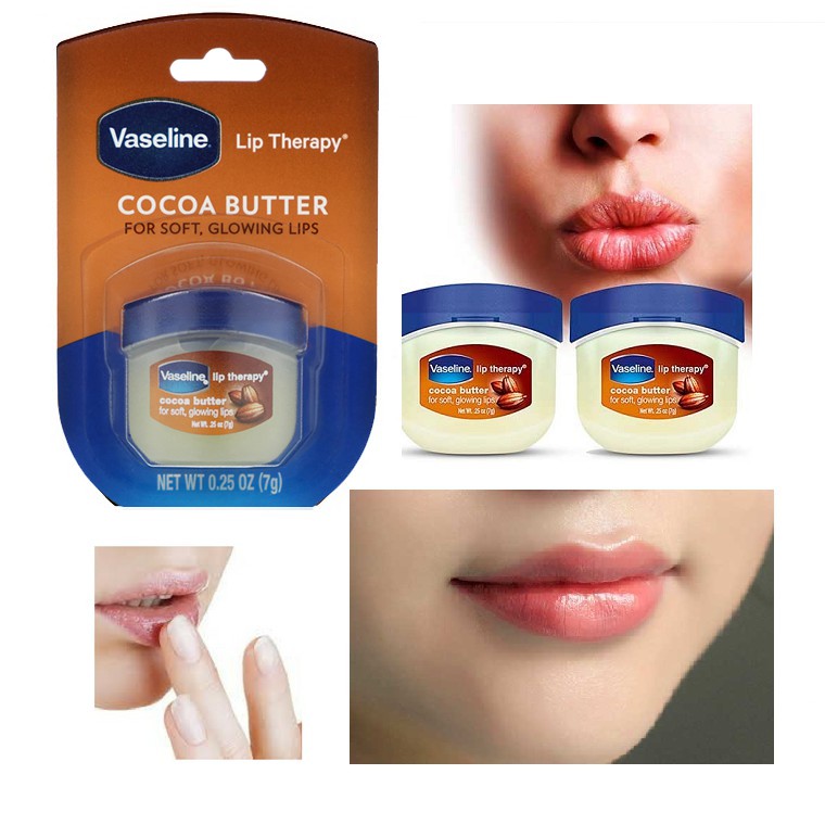 Sáp Dưỡng Môi Bơ Cacao Vaseline Lip Therapy Cocoa Butter 7g