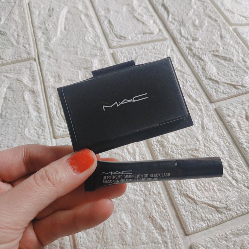 Combo phấn phủ+ mascara MAC minisize