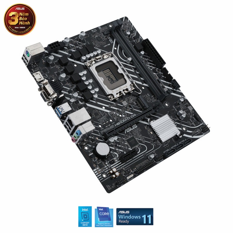 Mainboard Asus Prime H610MD D4 Hàng chính hãng