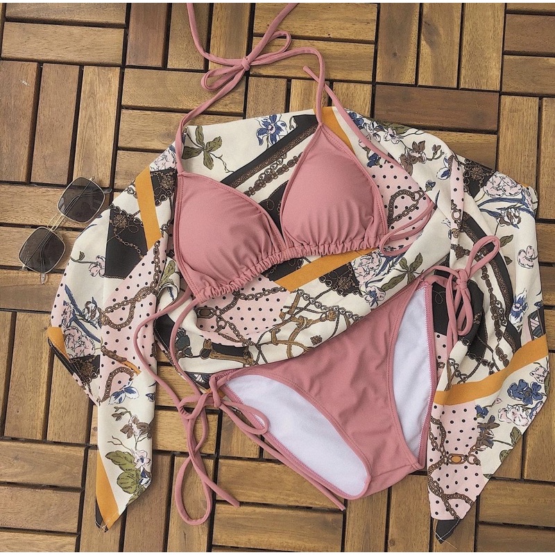Bikini 2 mảnh màu hồng nude siêu sexy | BigBuy360 - bigbuy360.vn