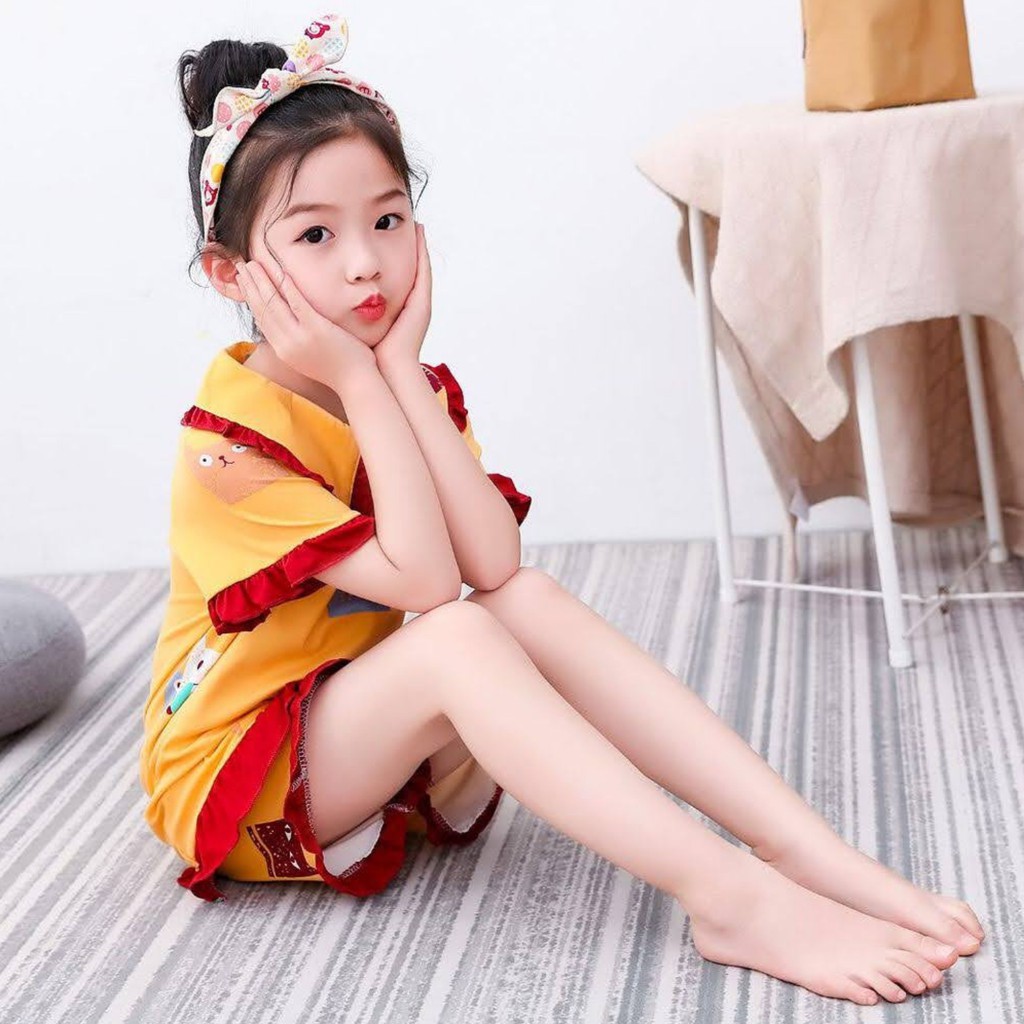 Đồ bộ dễ thương mặc đi chơi cho Bé Gái - Cotton mềm mại và thoải mái dạo phố mặc nhà