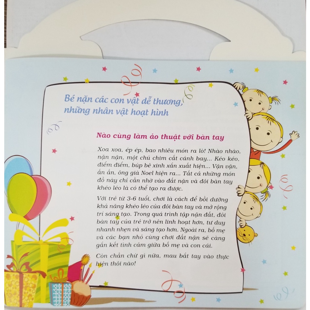 Sách- Combo Cùng Bé Chơi Đất Nặn- Bé Nặn Hoa Quả- Bé Nặn Con Vật