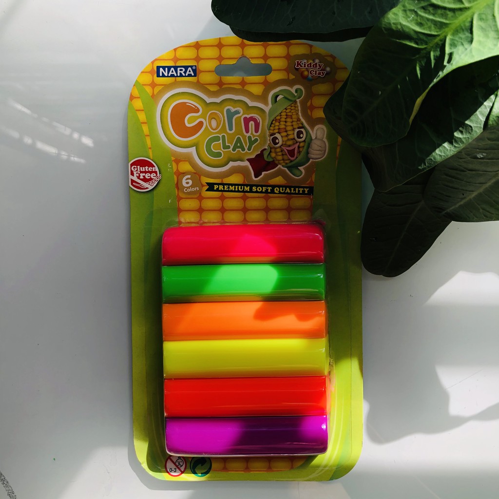 Đất nặn Cao cấp Kiddy Clay Nara Thái Lan an toàn cho bé, không chứa Gluten 6/8/12/24 màu