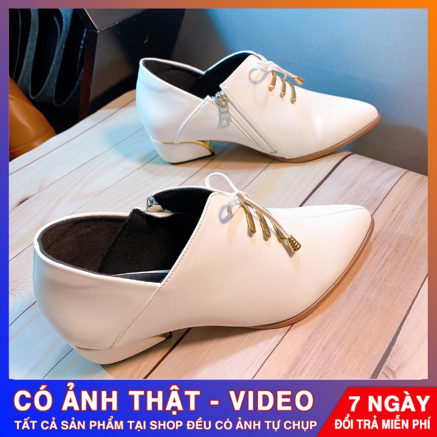 [ẢNH THẬT - FREE SHIP] Giày Boot nữ cao cấp ROSATA RO301 - HÀNG VIỆT NAM - BKSTORE