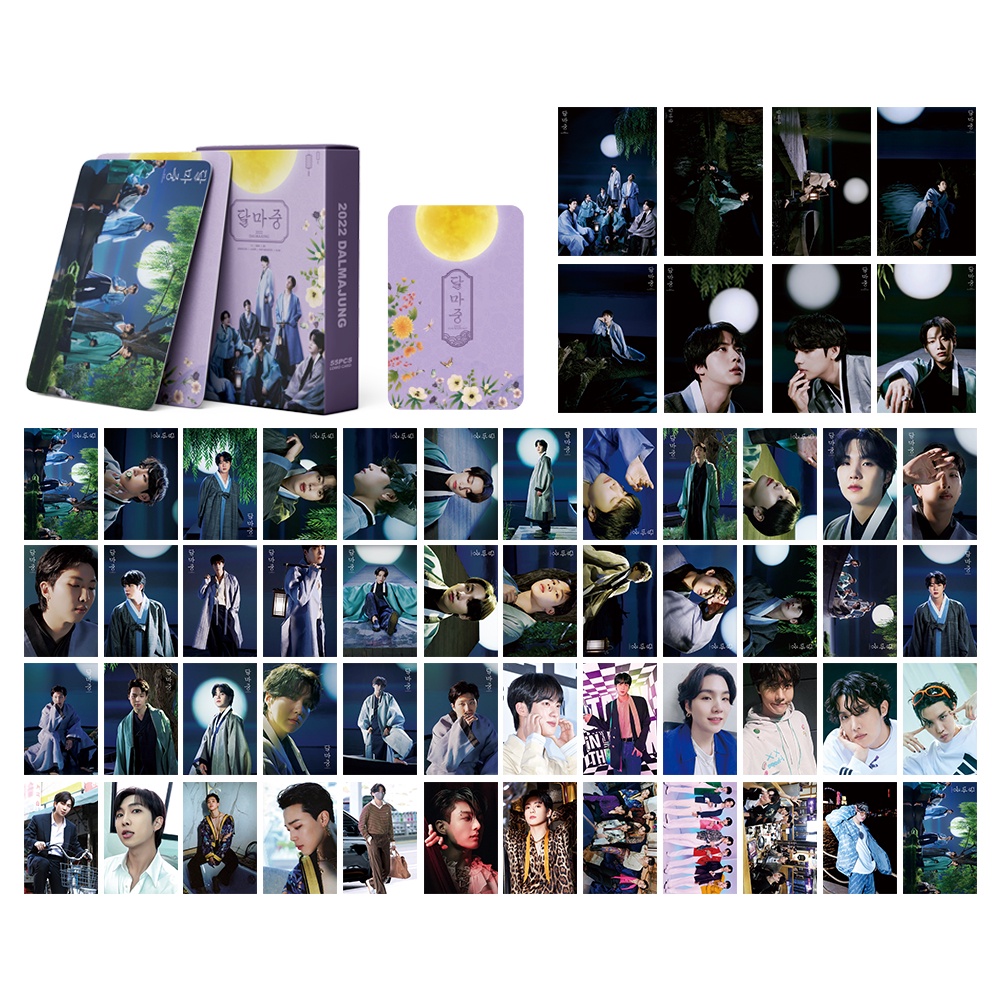 Hộp 55 Ảnh LOMO Card 2022 Hình Nhóm Nhạc BTS Thẻ