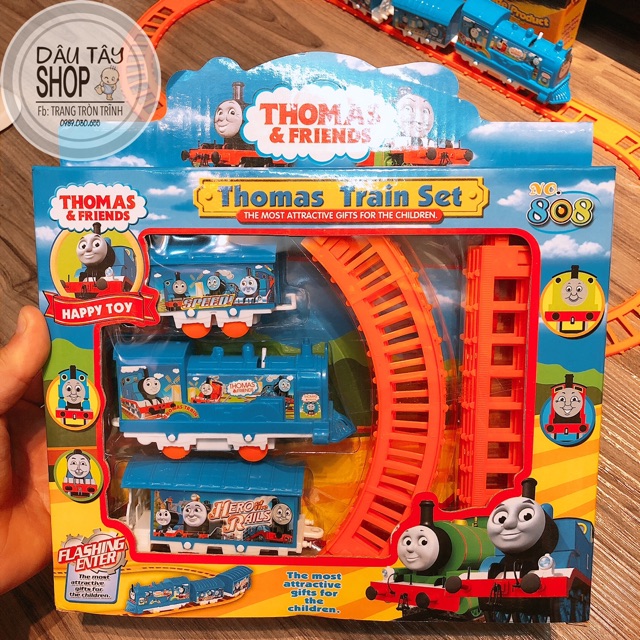 Đường ray tàu hoả Thomas and friend 3 toa hàng loại đẹp cho bé ( ảnh &clip thật )