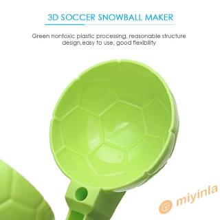 12❀ 3D Soccer Snowball Maker Mold Kid Winter Outdoor Snow Sand Making Mould Toy