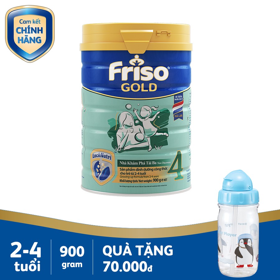 SỮA FRISO GOLD SỐ 4 900G (Quà Tặng Balo - Cối Xay Gió Khi mua 2 Lon)