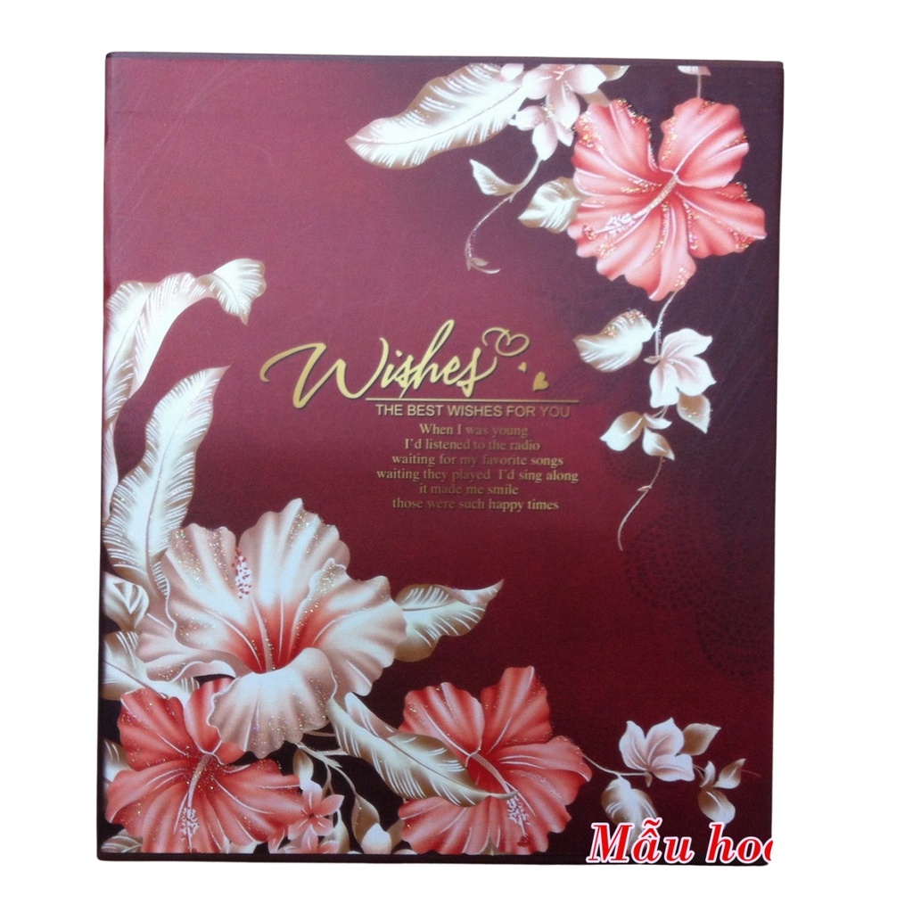 Album ảnh 15x21 đựng 100 tấm bìa giấy cứng hình hoa, gấu bông du lịch đựng ảnh gia đình quà tặng ý nghĩa Tú Vy Studio