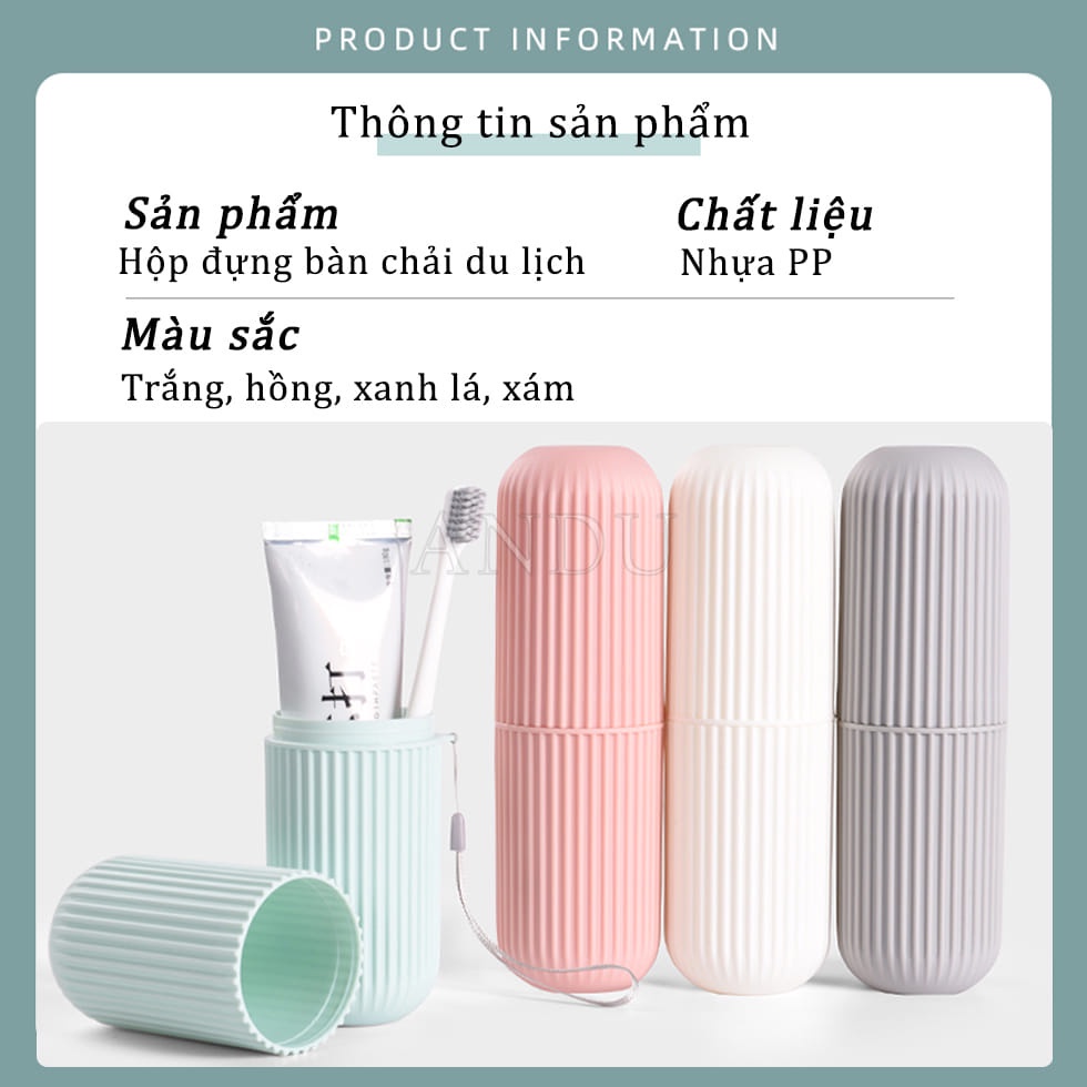 Hộp Đựng Bàn Chải Kem Đánh Răng Du Lịch Bình Đựng Đồ Đa Chức Năng Chống Nước Chống Ấm Tiện Dụng