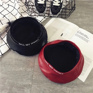 Nón Beret Vải Da Thời Trang Dành Cho Nữ