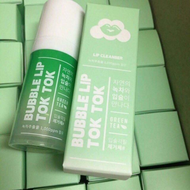 TẨY TẾ BÀO CHẾT MÔI SỦI BỌT TRÀ XANH BUBBLE LIP TOK 2018 | BigBuy360 - bigbuy360.vn