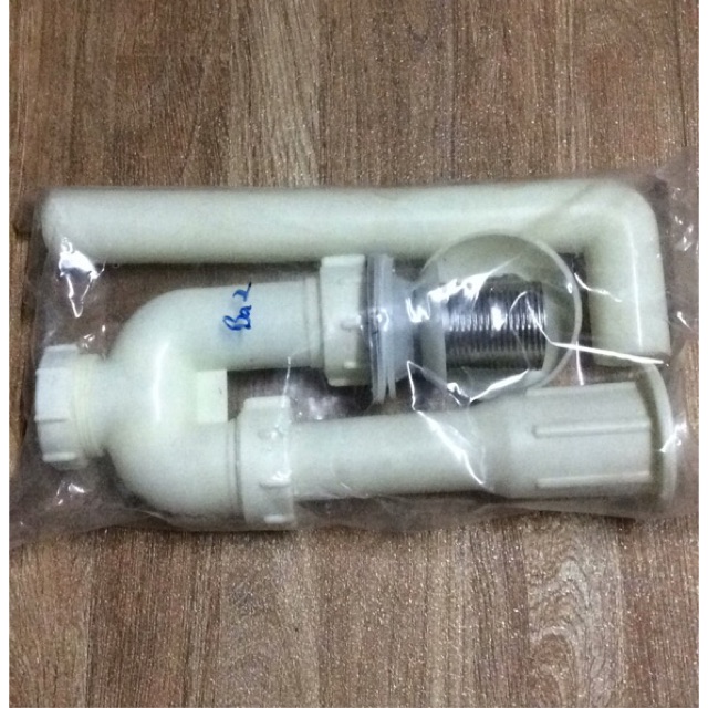 Bộ xiphong nhựa sịn đầu inox (tặng kèm bột thông đường ống 100g)