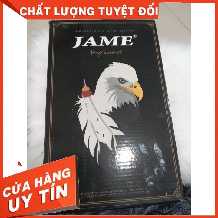 Tông đơ JAME CHÍNH HÃNG thiết kế  sang chảnh độc đáo , lưỡi thép , độ bền cao, Pin sạc không dây chuyên dụng cho salon