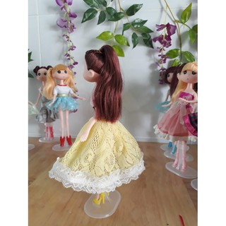 Búp bê chibi 23-26cm chân dài thay đồ được tóc xinh
