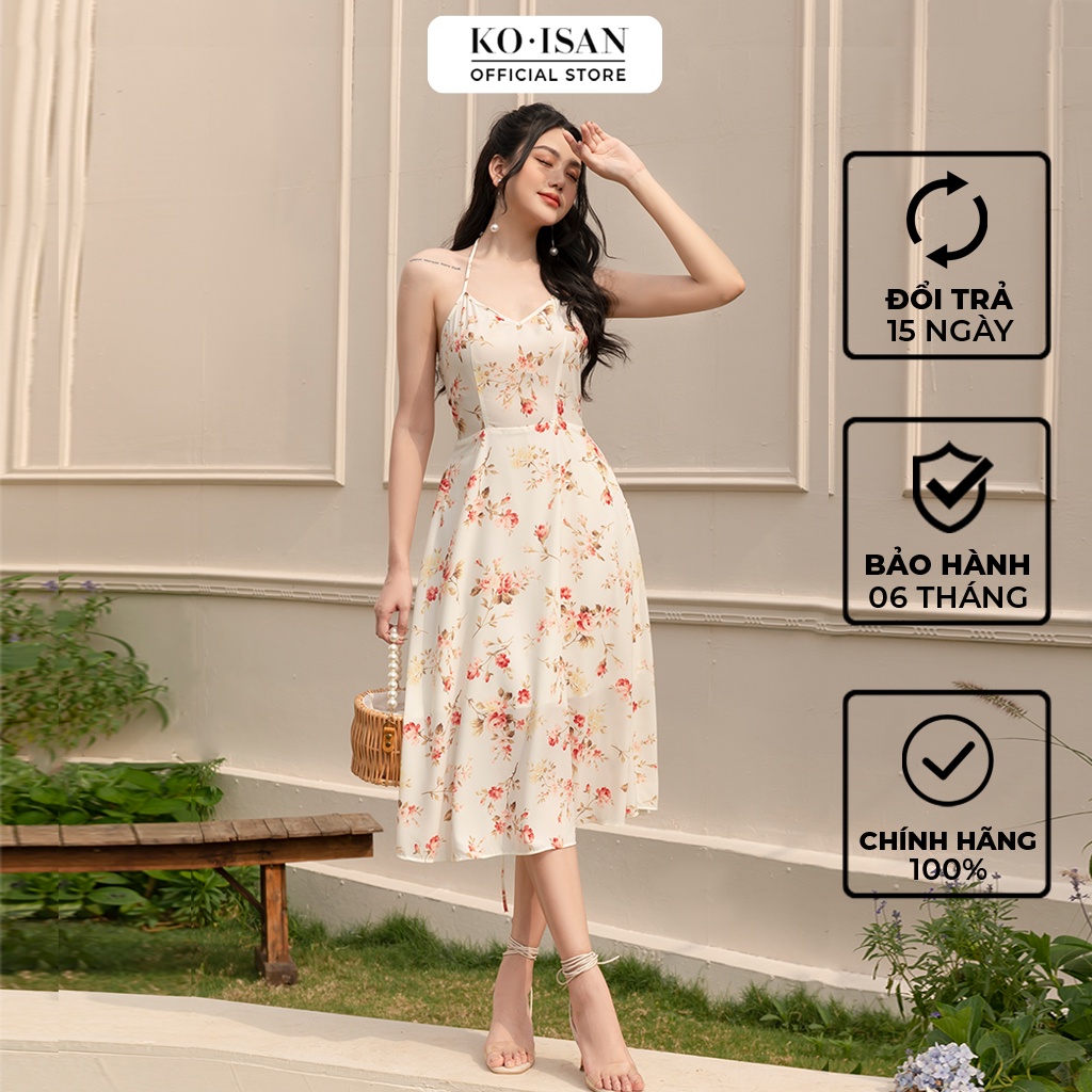 Váy hai dây dáng dài đi biển họa tiết hoa nhí Koisan 21036516