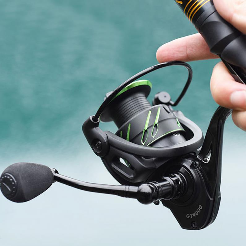 Máy Câu Cá Bằng Kim Loại 2000-7000 Màu Đen Và Xanh Lá 18kg