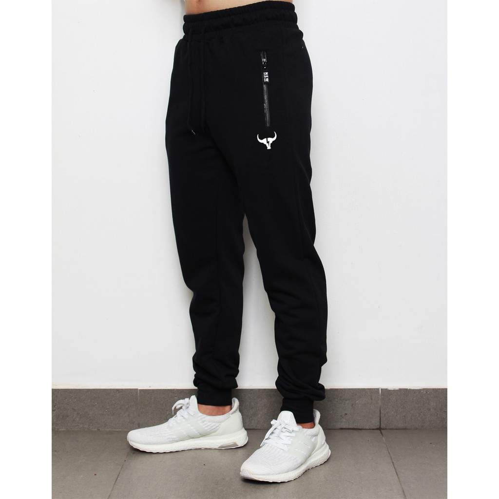 ⭐ Sale Quần Jogger thun da cá túi dây kéo in logo đầu trâu - 6031 . ⭐ " : 2021 ^