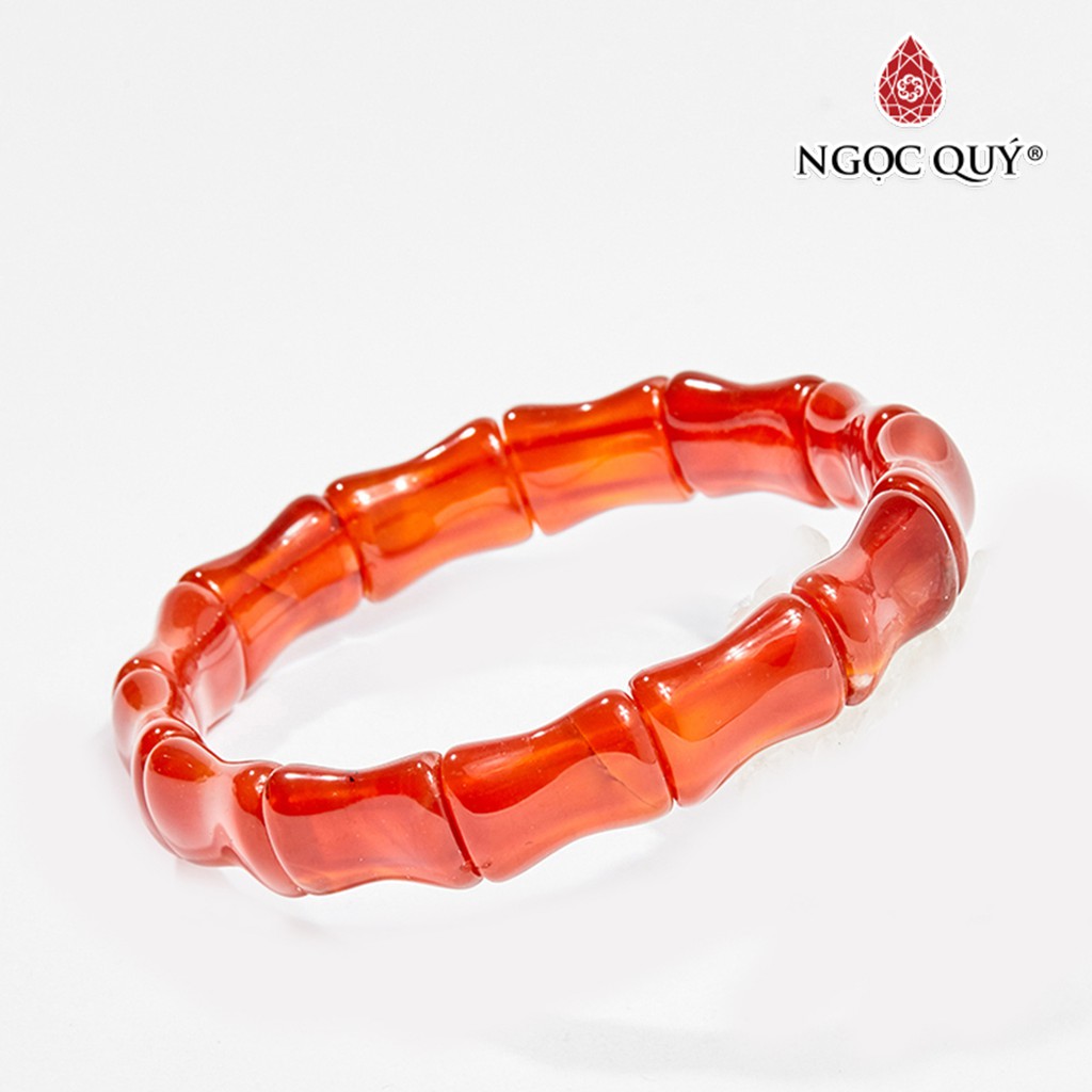 Vòng Tay Đốt Trúc Mã Não Đỏ - Ngọc Quý