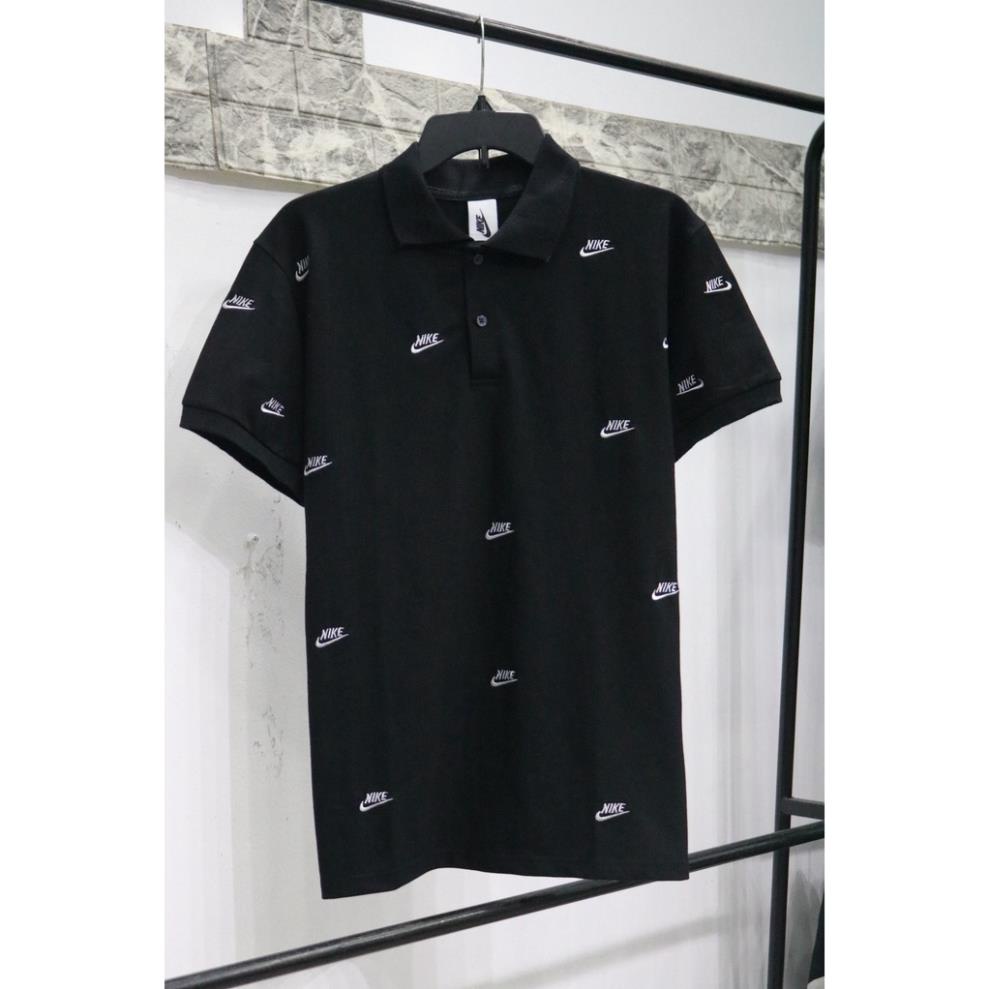 Áo thun Polo Nike Logo Thêu Nam Nữ Cổ Bẻ - Vải Vải Cá Sấu Cotton Lacoste Trẻ Trung Xịn THE LAZ