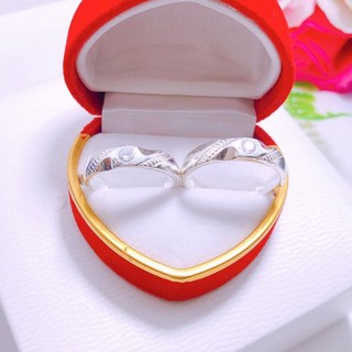 Nhẫn Đôi JQN Nhẫn Bạc Thật D16