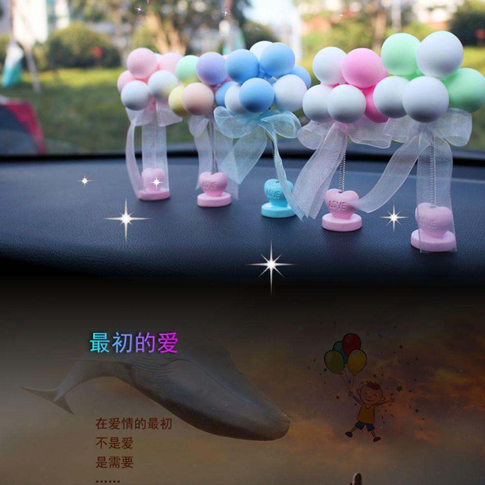 Rebuy1 Bộ Phụ Kiện Trang Trí Xe Hơi Bảng Số Điện Thoại Di Động Đầu Lắc Bong Bóng Thiết Kế Số Điện Thoại Di Động