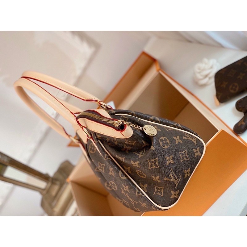 Túi công sở hoa nâu