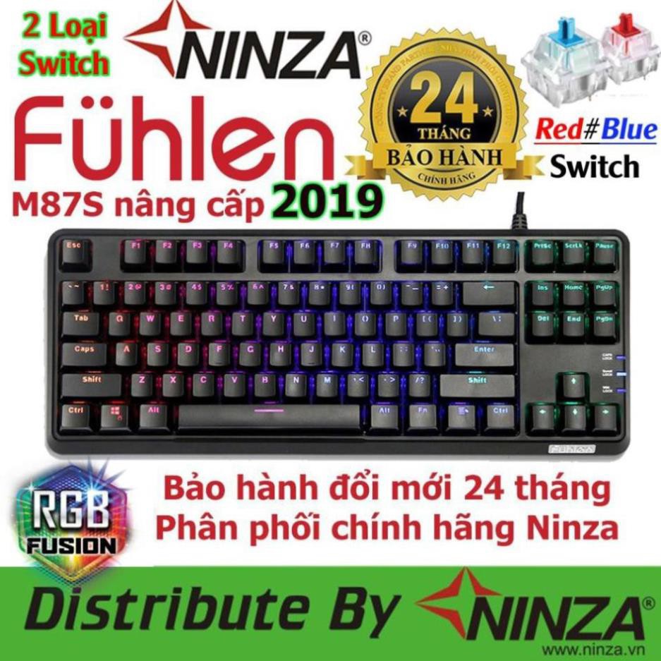 HÀNG CHÍNH HÃNG Bàn phím cơ Fuhlen M87s RGB Giảm 30k khi nhập MAYT30 - Bàn phím Fuhlen M87s giá rẻ Led RGB