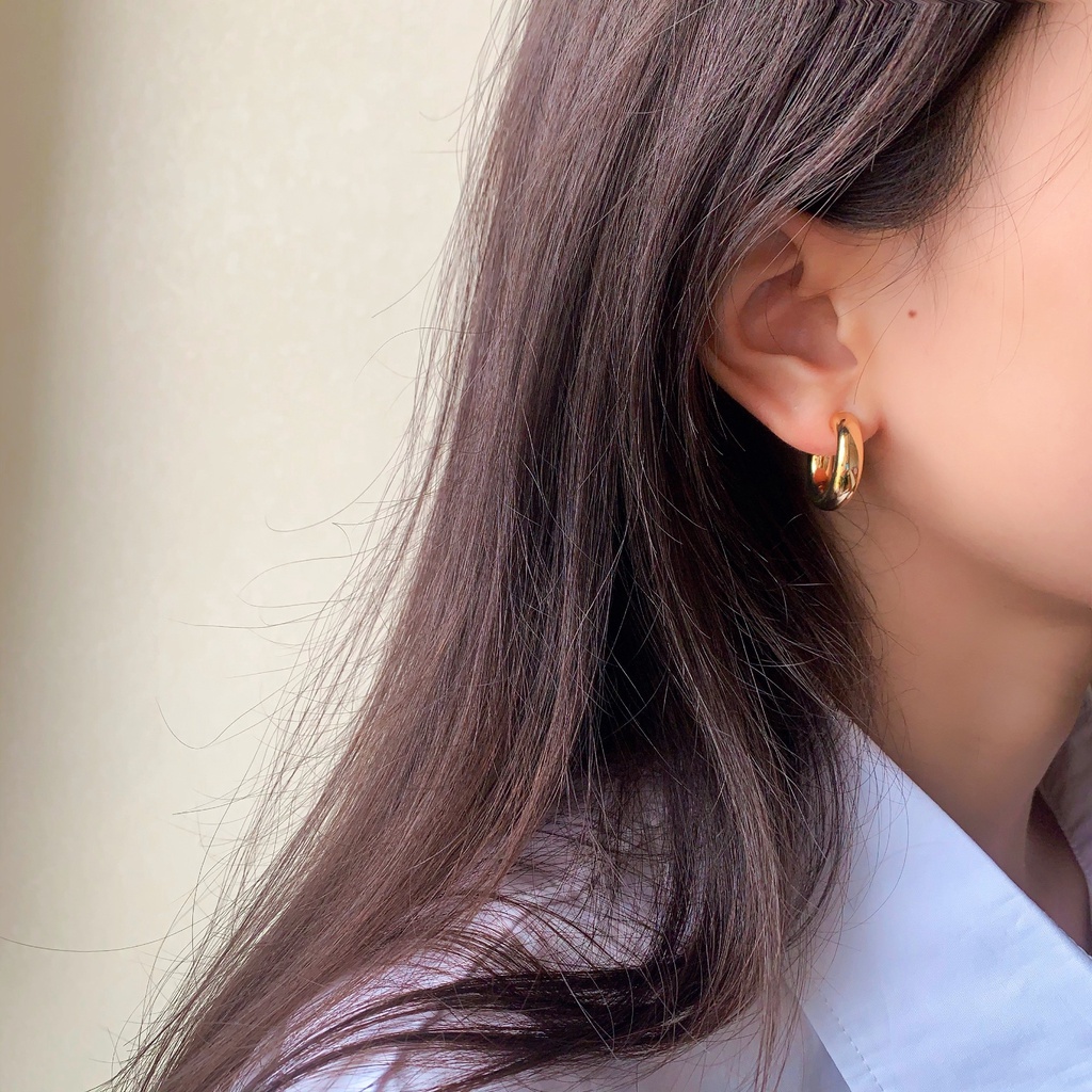 Bông Tai Mạ Vàng / Bạc Phong Cách Hàn Quốc 2021 Cho Nữ