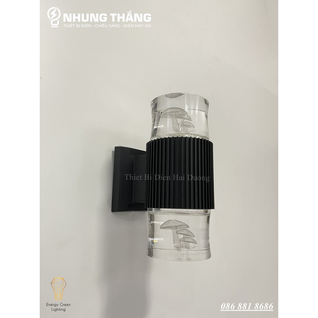 [ 4 Mẫu ] Đèn Led Treo Tường Hiện Đại Thả Thuỷ Tinh 24w Phong Cách Bắc Âu Vintage Thiên Nhiên DT - 3 Chế Độ Ánh Sáng
