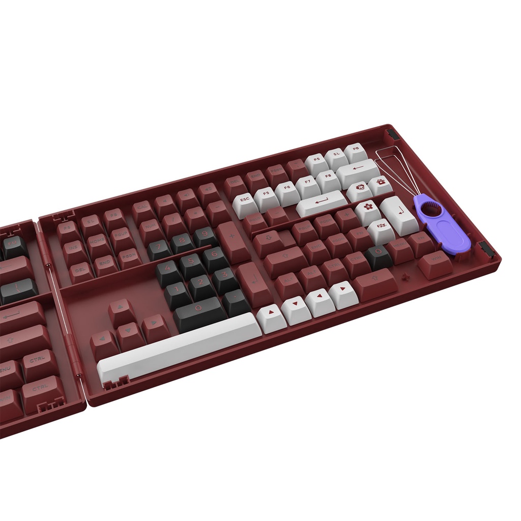 Keycap Cho Bàn Phím Cơ Akko Set – Bred (PBT Double-Shot/ASA profile/158 nút) | Ezpc