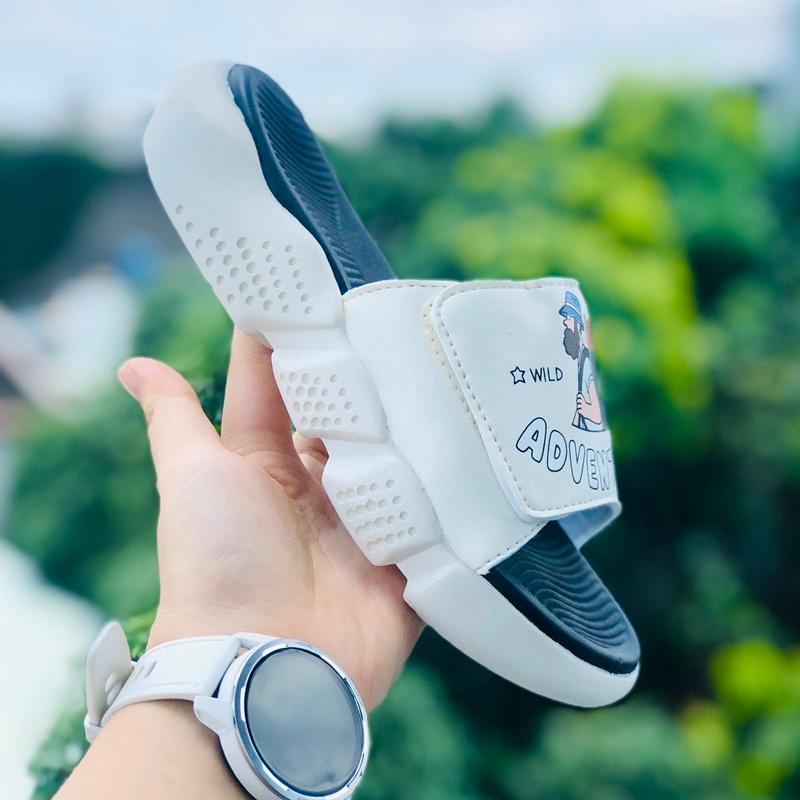 ép 𝐀𝐃𝐕𝐄𝐍𝐓𝐔𝐑𝐄 ❤️FREESHIP + FullBox❤️dép adv quai ngang thể thao nam nữ Balô adventure đế độn cao 4cm Trắng-đen