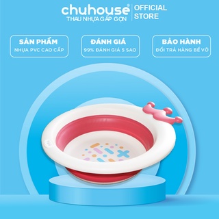 THAU NHỰA GẤP GỌN RỬA MẶT EM BÉ SILICONE(37x32x23cm) - HÀNG NỘI ĐỊA TRUNG QUỐC
