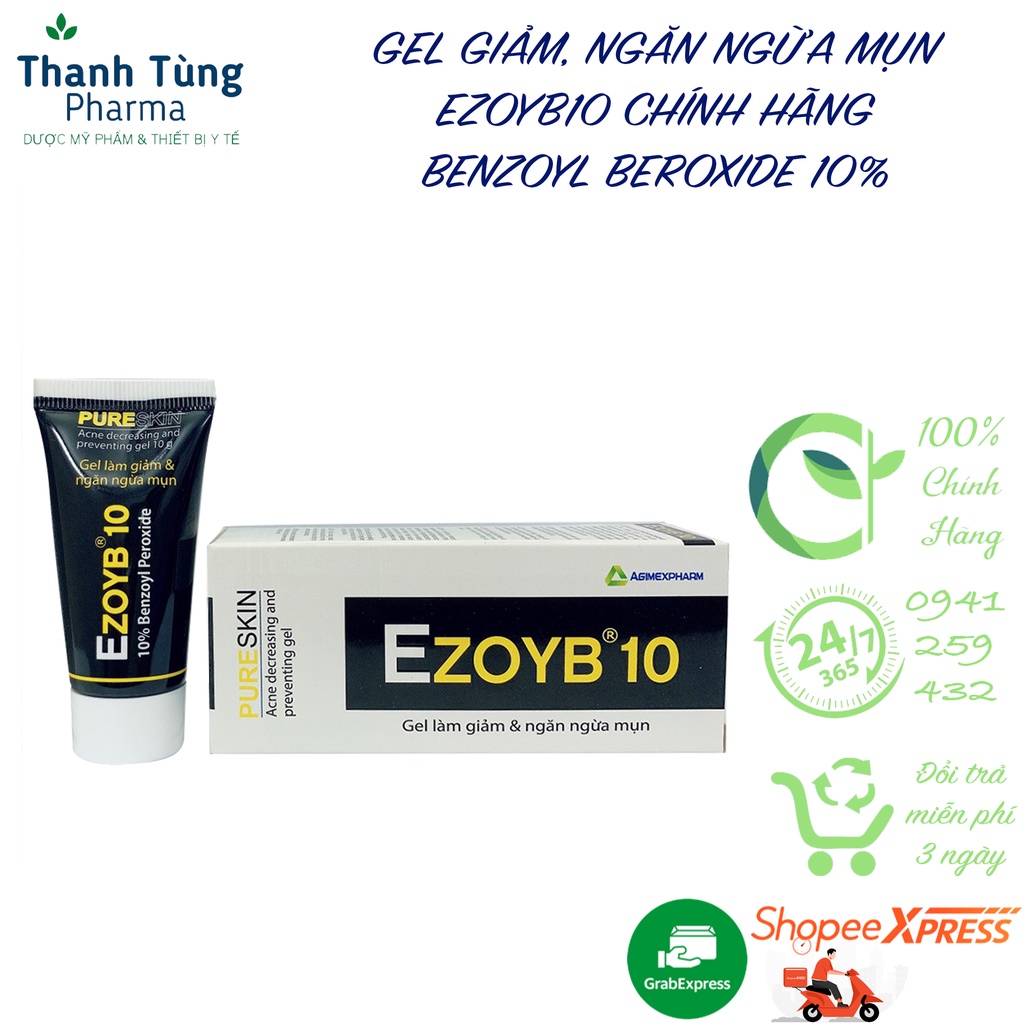EZOYB 10 Giúp giảm và ngăn ngừa mụn trứng cá 10g